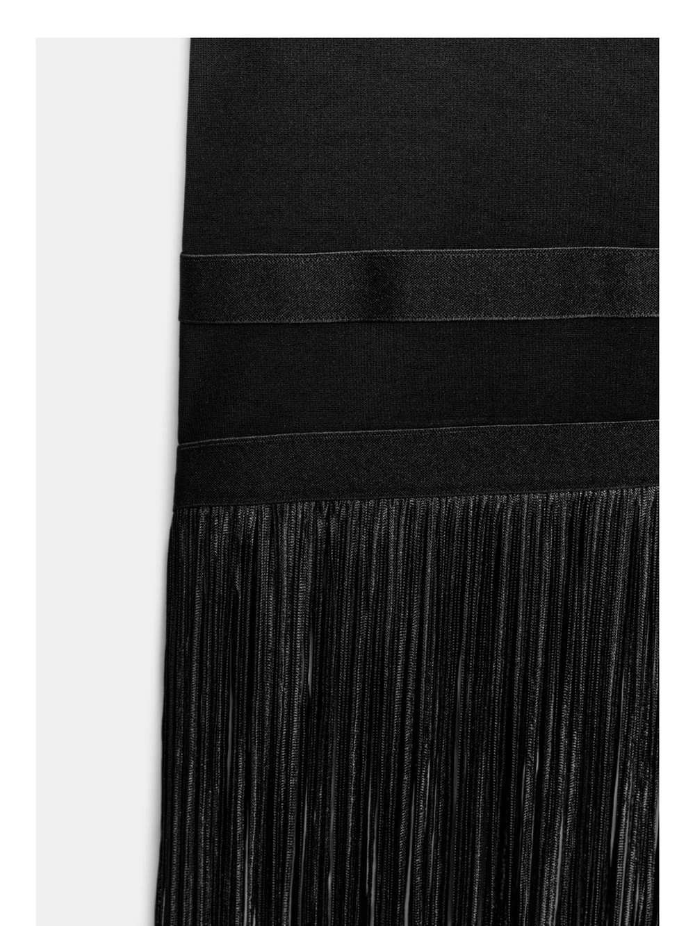 ZARA LONG FRINGED DRESS - Picture 7 of 7